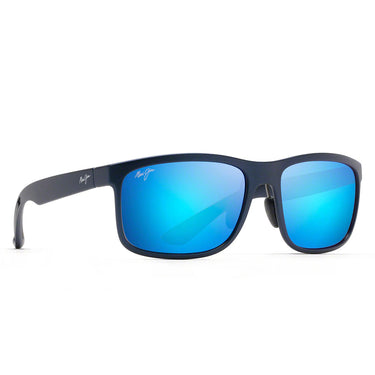 Maui Jim Okulary Przeciwsłoneczne HUELO B449-03 Matowy Niebieski/Niebieski Unisex Polaryzowane