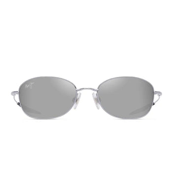 Maui Jim Occhiali da Sole HUIA MJ0372S 002 Argento Hawaii Seashine Unisex Polarizzati