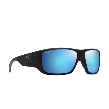Maui Jim Okulary Przeciwsłoneczne KEHA B663-02 Czarny/Niebieski Lustro Unisex Polaryzowane
