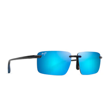 Maui Jim Okulary Przeciwsłoneczne LAULIMA B626-14 Szare/Niebieskie Lustro Unisex Polaryzacyjne