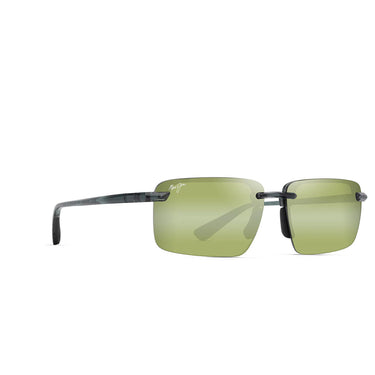 Maui Jim Okulary Przeciwsłoneczne LAULIMA HT626-15 Zielony/Zielony Przezroczysty Unisex Polaryzacyjne