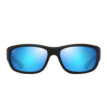 Maui Jim Okulary Przeciwsłoneczne MAUKELE MJ0682S 003 Czarny/Niebieski Lustrowane Unisex Polaryzacyjne