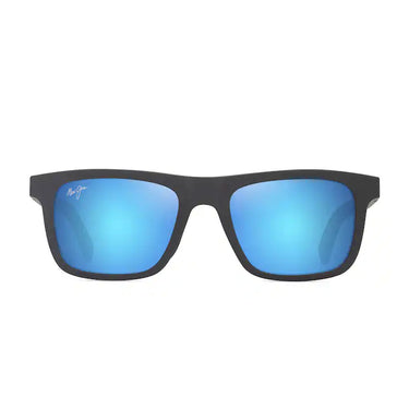 Maui Jim Occhiali da Sole MOAKA B341-14 MJ0341S 003 Grigio Opaco Blu Hawaii Unisex Polarizzati