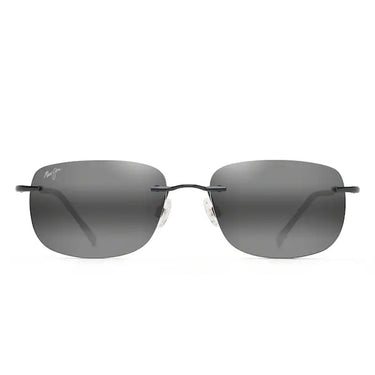 Maui Jim Okulary Przeciwsłoneczne OHAI MJ0334S 001 Czarny Błyszczący/Neutralny Szary Unisex Polaryzacyjne