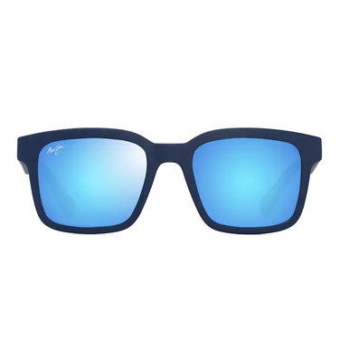 Maui Jim Okulary Przeciwsłoneczne OPIOPIO AF MJ0659SA 003 Matowy Niebieski/Niebieski Hawaje Unisex Polaryzacyjne