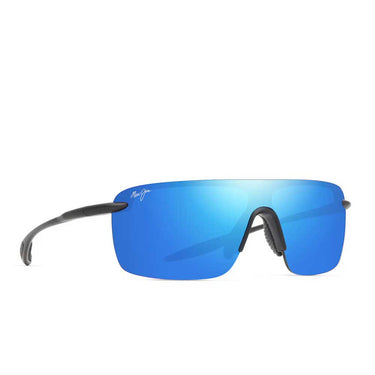 Maui Jim Okulary Przeciwsłoneczne PALULU B680-02 Czarny/Niebieski Lustrzany Unisex Polaryzacyjne