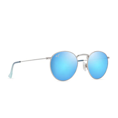 Maui Jim Okulary Przeciwsłoneczne PUKAUA B667-17B Srebrne/Niebieskie Lustro Unisex Polaryzacyjne