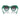 Miu Miu Gafas de Sol MU01YS 15H09S Verde/Gris Degradado Mujer 4