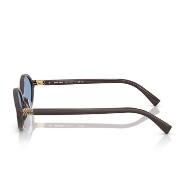 Miu Miu Okulary Przeciwsłoneczne MU04ZS 22C60O Moka/Niebieski Damskie