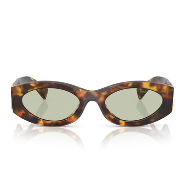 Miu Miu Sonnenbrille MU11W 14L50O Havana/Grün Hell Damen