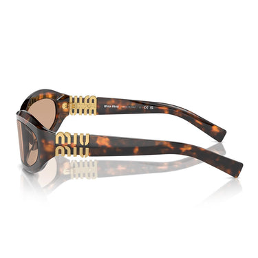 Miu Miu Occhiali da Sole MU14ZS 14L90H Marrone Miele/Marrone Scuro Donna 2