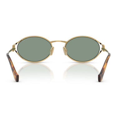 Miu Miu Occhiali da Sole MU52Y 5AK04M Oro/Verde Specchiato Grigio Donna 3