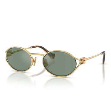 Miu Miu Occhiali da Sole MU52Y 5AK04M Oro/Verde Specchiato Grigio Donna 1