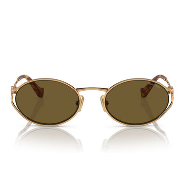 Miu Miu Gafas de Sol MU52Y 7OE01T Oro/Marrón Mujer