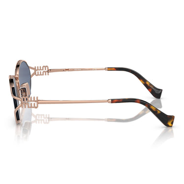 Miu Miu Sunglasses MU52Y ZVF1V1 Gold/Dark Blue Women 2