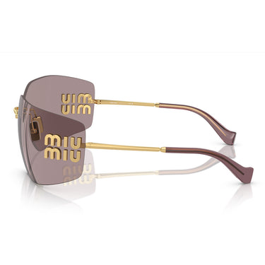 Miu Miu Sunglasses MU54YS 5AK06I Gold/Brown Women 2