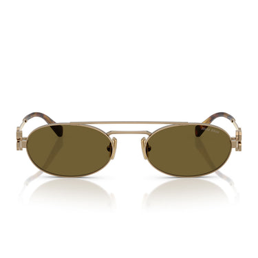 Miu Miu Sonnenbrille MU54ZS 7OE09Z Gold/Braun Damen