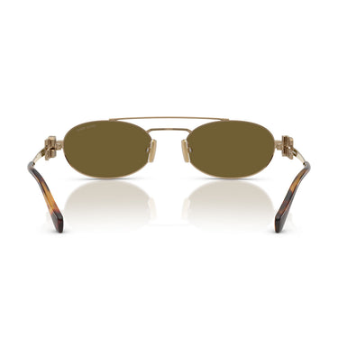 Miu Miu Sonnenbrille MU54ZS 7OE09Z Gold/Braun Damen 4