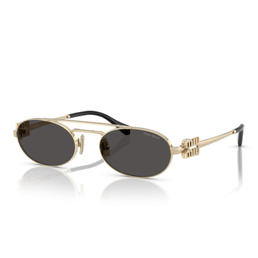 Miu Miu Sonnenbrille MU54ZS ZVN08Z Gold-Dunkelgrau Damen 1