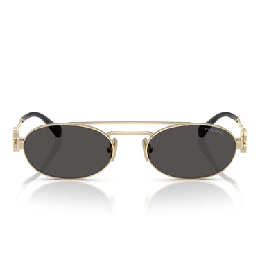 Miu Miu Sonnenbrille MU54ZS ZVN08Z Gold-Dunkelgrau Damen