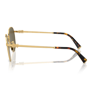 Miu Miu Sonnenbrille MU55ZS 5AK09Z Gold-Dunkelbraun Damen 2