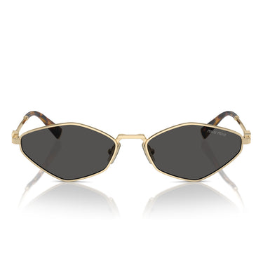 Miu Miu Okulary Przeciwsłoneczne MU56ZS ZVN5S0 Złoto-Szary Gradient Damskie