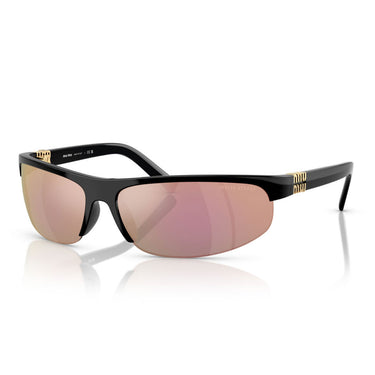 Miu Miu Okulary Przeciwsłoneczne MUA02S 1AB90J Czarny/Różowy Lustro Damskie 2