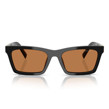 Miu Miu Okulary Przeciwsłoneczne MUA05S 16K10I Czarny/Brązowy Damskie