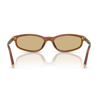 Miu Miu Occhiali da Sole MUA06S 22I10R Ambra Opalino/Giallo Donna 3