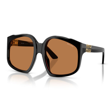 Miu Miu Okulary Przeciwsłoneczne MUA07S 16K90Q Czarny/Brązowy Damskie 1