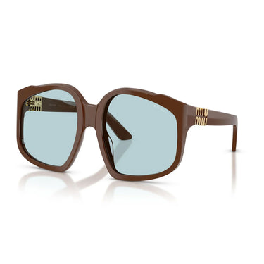 Miu Miu Okulary Przeciwsłoneczne MUA07S 24D20R Czekoladowy/Niebieski Damskie 2