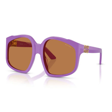 Miu Miu Okulary Przeciwsłoneczne MUA07S 25D90Q Fioletowy/Brązowy Damskie 2