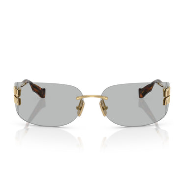 Miu Miu Okulary Przeciwsłoneczne MUA51S 5AK50K Złoty/Szary Damskie