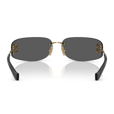 Miu Miu Okulary Przeciwsłoneczne MUA51S 5AK5S0 Złoty/Ciemnoszary Damskie 3