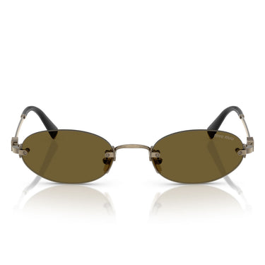 Miu Miu Occhiali da Sole MUA54S 26C09Z Oro Marrone Scuro Donna