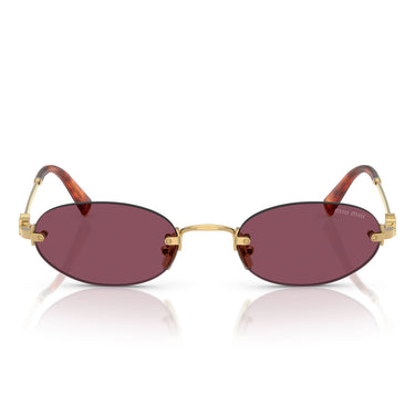 Miu Miu Occhiali da Sole MUA54S 5AK20Y Oro/Violetto Scuro Donna