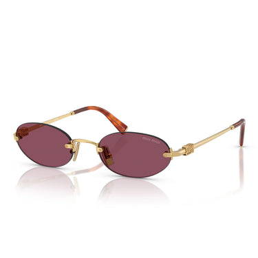 Miu Miu Occhiali da Sole MUA54S 5AK20Y Oro/Violetto Scuro Donna 1
