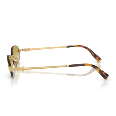 Miu Miu Occhiali da Sole MUA54S 5AK21D Oro Marrone Sfumato Donna 3