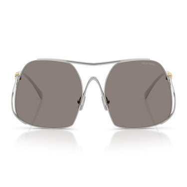 Miu Miu Okulary Przeciwsłoneczne MUA55S 1BC80Q Srebrny/Ciemnoszary Damskie