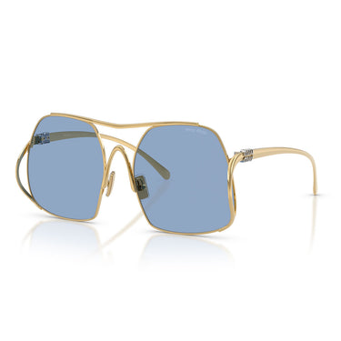 Miu Miu Okulary Przeciwsłoneczne MUA55S 5AK30U Złoto/Niebieski Damskie 1