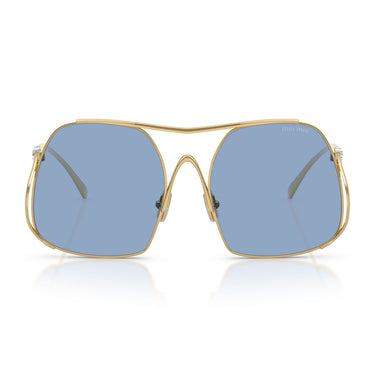 Miu Miu Okulary Przeciwsłoneczne MUA55S 5AK30U Złoto/Niebieski Damskie