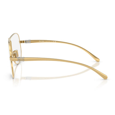 Miu Miu Occhiali da Sole MUA56S 5AK08N Oro/Trasparente Con Filtro Luce Blu Donna 2