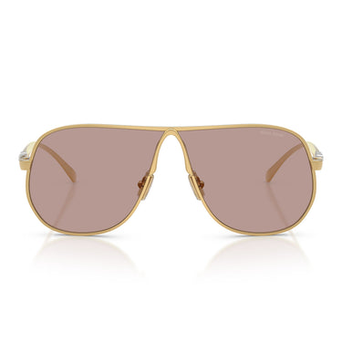 Miu Miu Occhiali da Sole MUA56S 5AK20I Oro/Viola Chiaro Marrone Donna