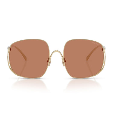 Miu Miu Gafas de Sol MUA57S ZVN90Q Oro Pálido Marrón Mujer