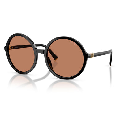 Miu Miu Lunettes de Soleil MUB02S 16K90Q Noir Marron Femme 2