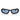 Miu Miu Okulary Przeciwsłoneczne MUB04S 16K30U Czarny/Niebieski Damskie