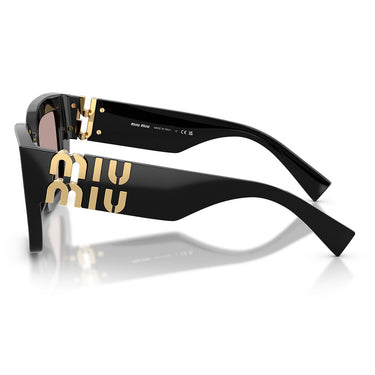 Miu Miu Okulary Przeciwsłoneczne MUB05S 16K20I Czarny Jasny Fiolet Brązowy Damskie 3