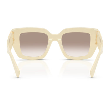 Miu Miu Okulary Przeciwsłoneczne MUB05S 21D90L Biały Mleczny Przezroczysty Brązowy Gradient Damskie 4