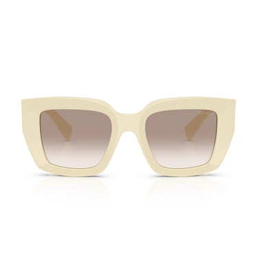 Miu Miu Gafas de Sol MUB05S 21D90L Blanco Leche Transparente Degradado Marrón Mujer