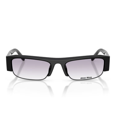 Miu Miu Okulary Przeciwsłoneczne MUB07S 16K04O Czarny Szary Przeźroczysty Gradient Damskie